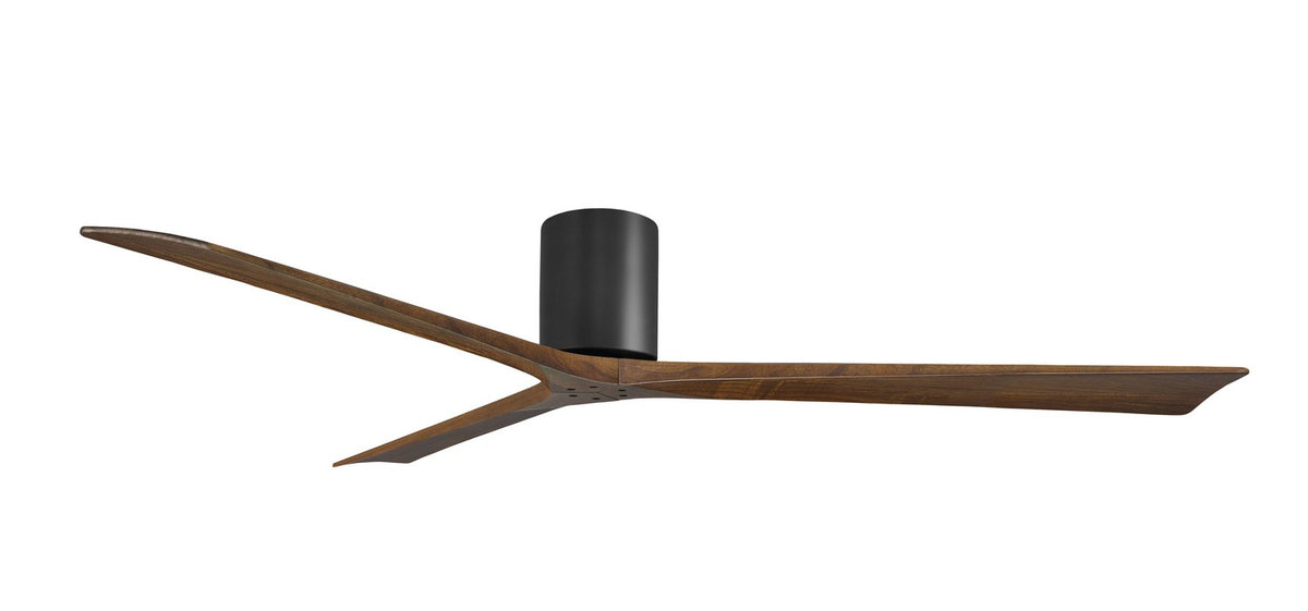 Matthews Fan Company - IR3H-BK-WA-72 - 72"Ceiling Fan - Irene-3H - Matte Black
