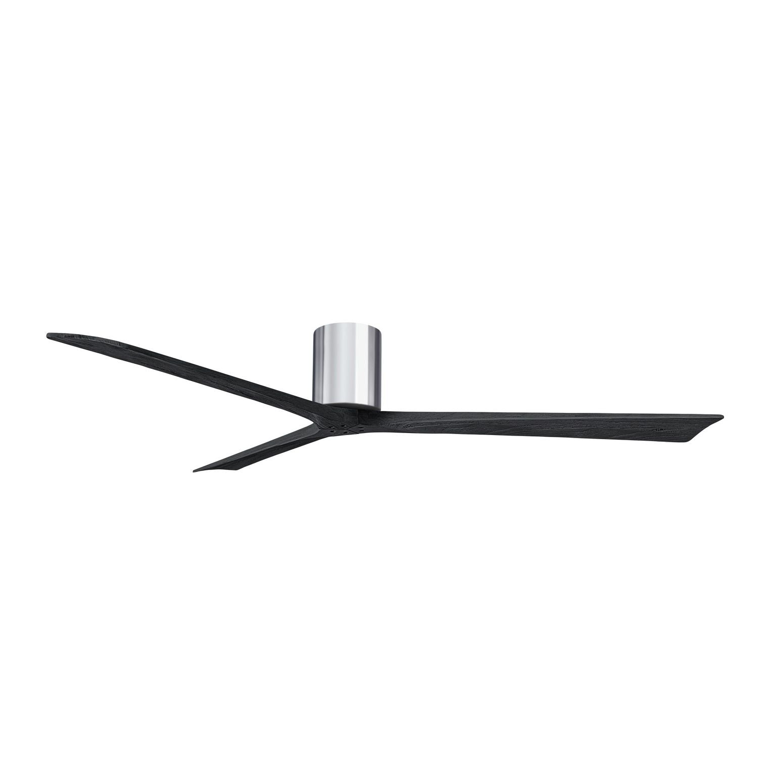 Matthews Fan Company - IR3H-CR-BK-72 - 72"Ceiling Fan - Irene-3H - Polished Chrome