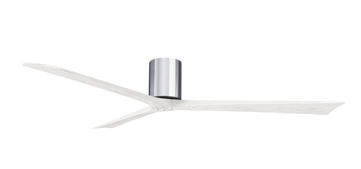 Matthews Fan Company - IR3H-CR-MWH-72 - 72"Ceiling Fan - Irene-3H - Polished Chrome