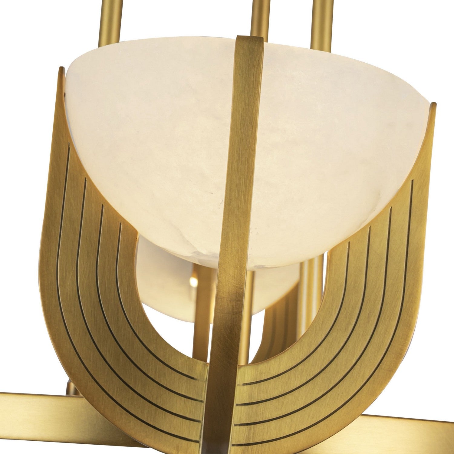 Alora Canada - CH362423VBAR-UNV - LED Chandelier - Colette - Vintage Brass/Alabaster
