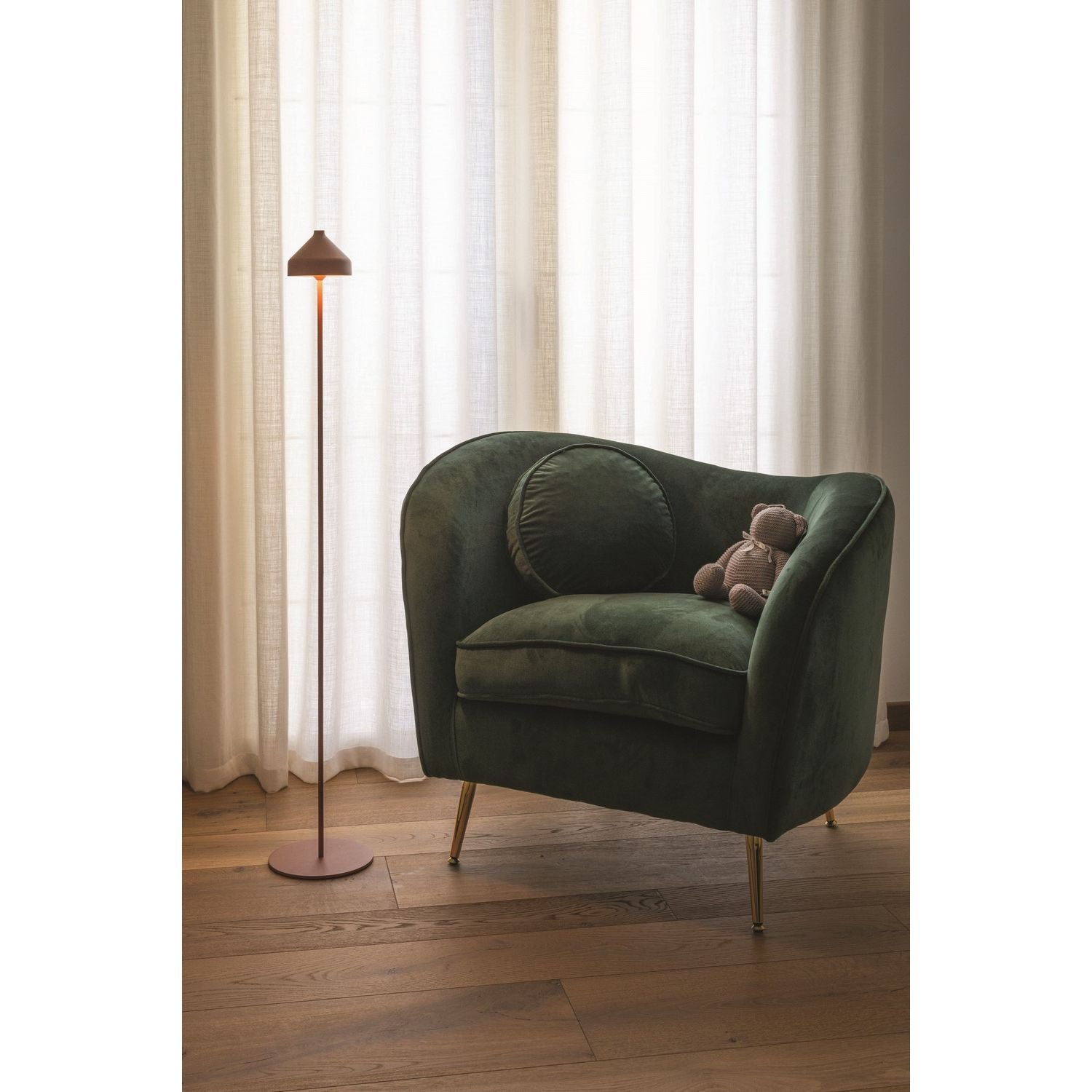 Zafferano - LD1096T3 - LED Floor Lamp - Amelie - Terracotta