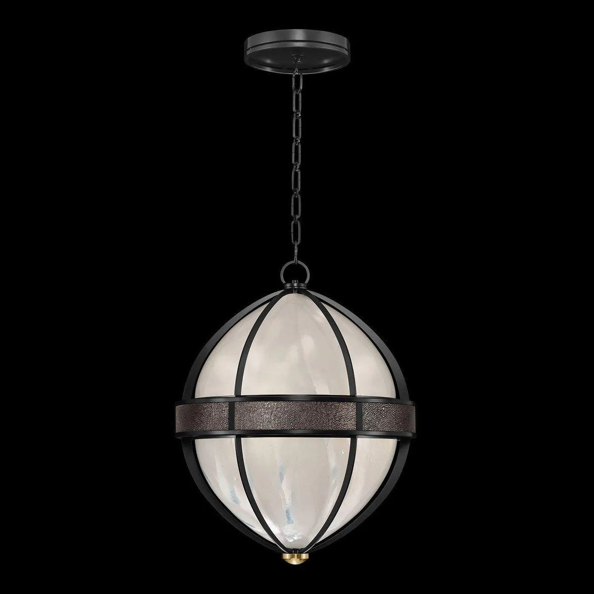 Fine Art - 100038-111 - Three Light Pendant - Mirage - Black