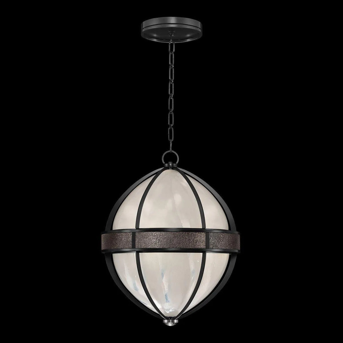 Fine Art - 100038-121 - Three Light Pendant - Mirage - Black