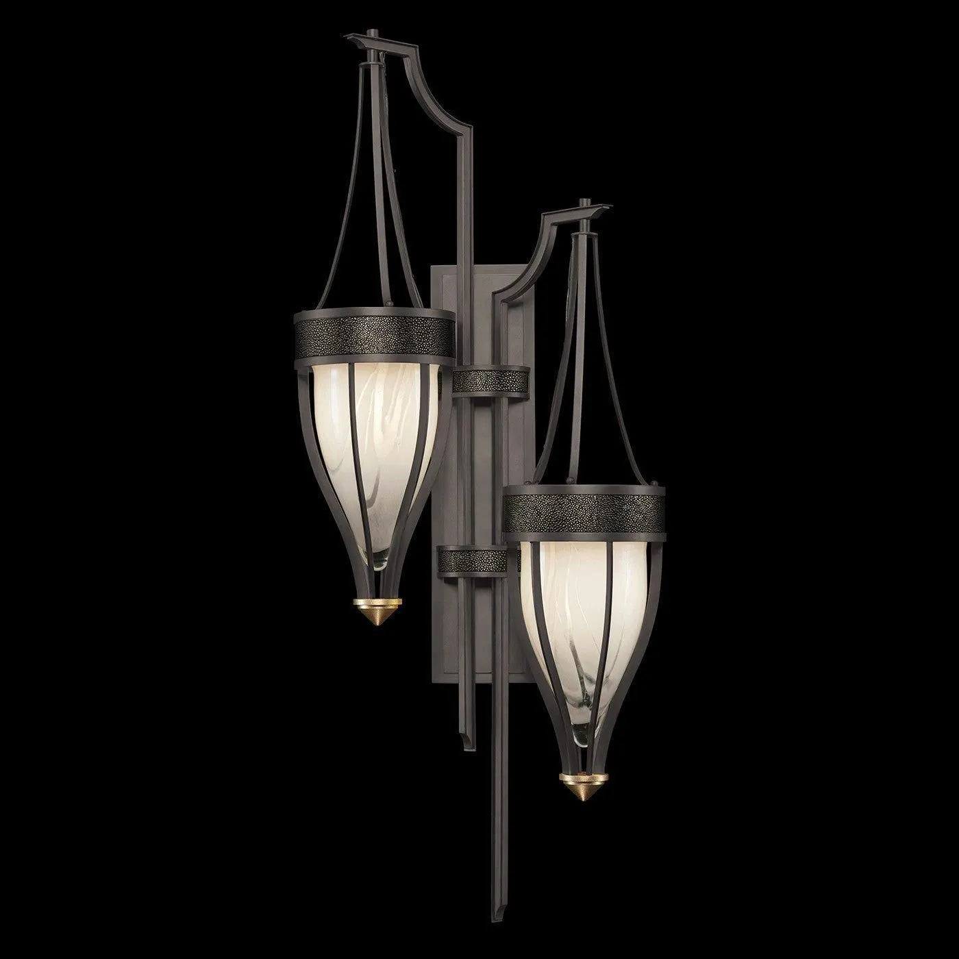 Fine Art - 100046-713 - Two Light Wall Sconce - Mirage - Black