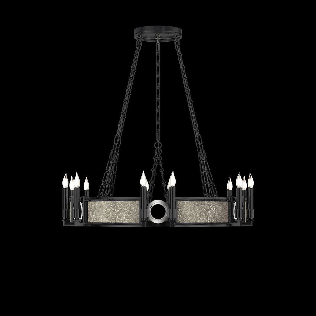 Fine Art - 100047-122 - 12 Light Chandelier - Mirage - Black