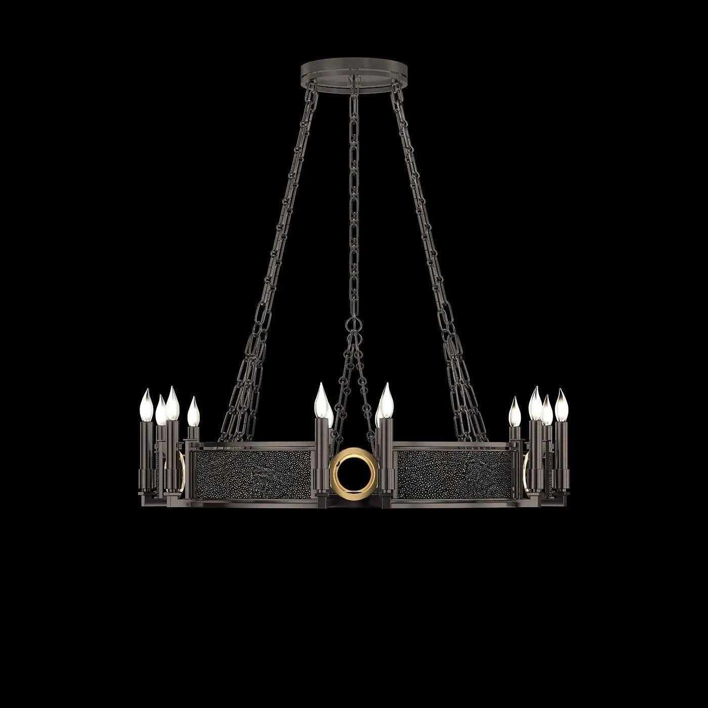 Fine Art - 100047-713 - 12 Light Chandelier - Mirage - Black
