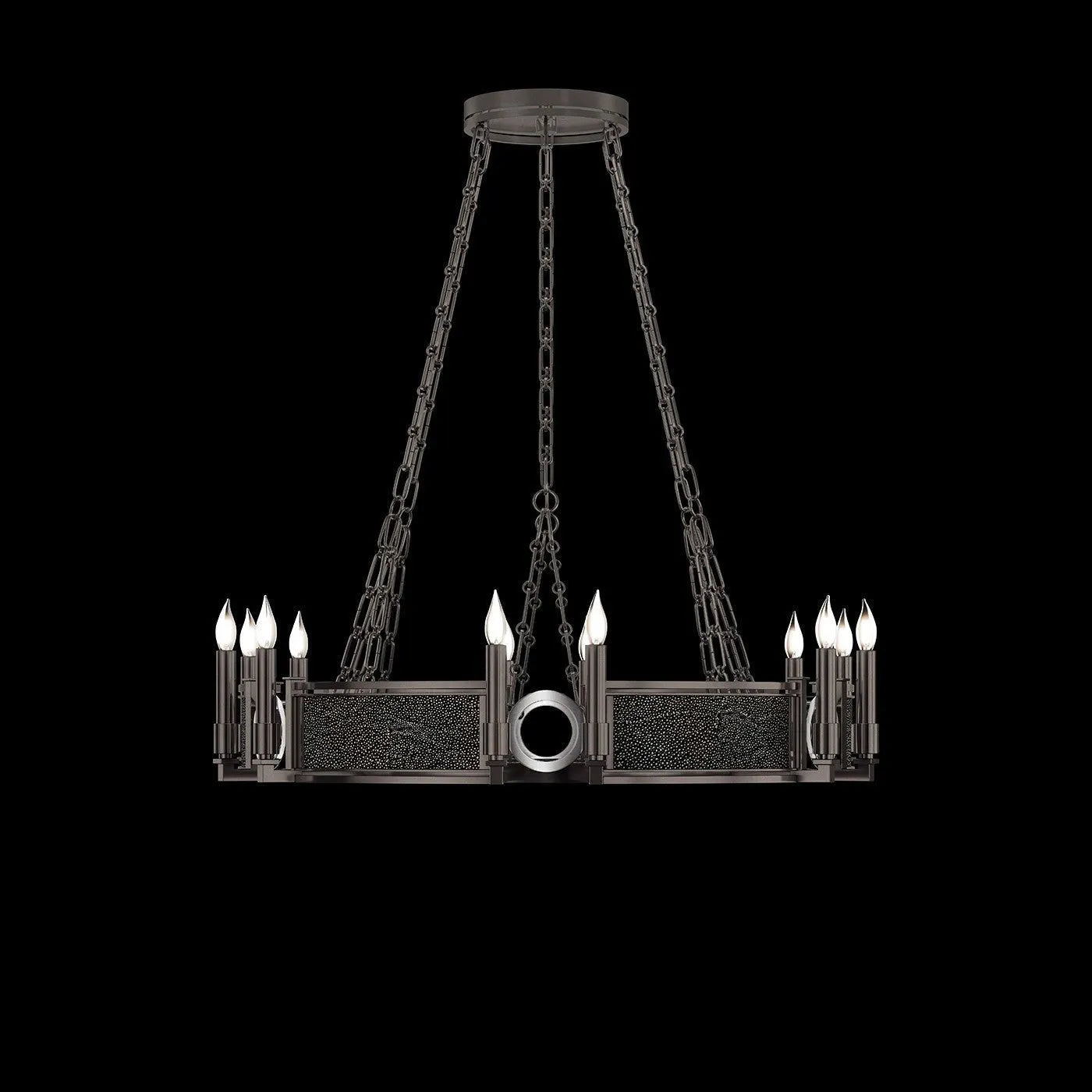 Fine Art - 100047-723 - 12 Light Chandelier - Mirage - Black