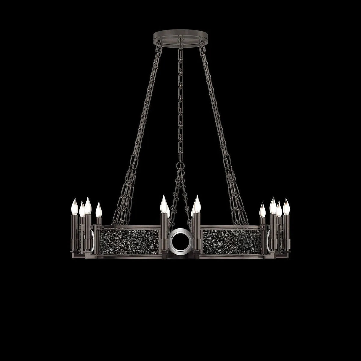 Fine Art - 100047-723 - 12 Light Chandelier - Mirage - Black