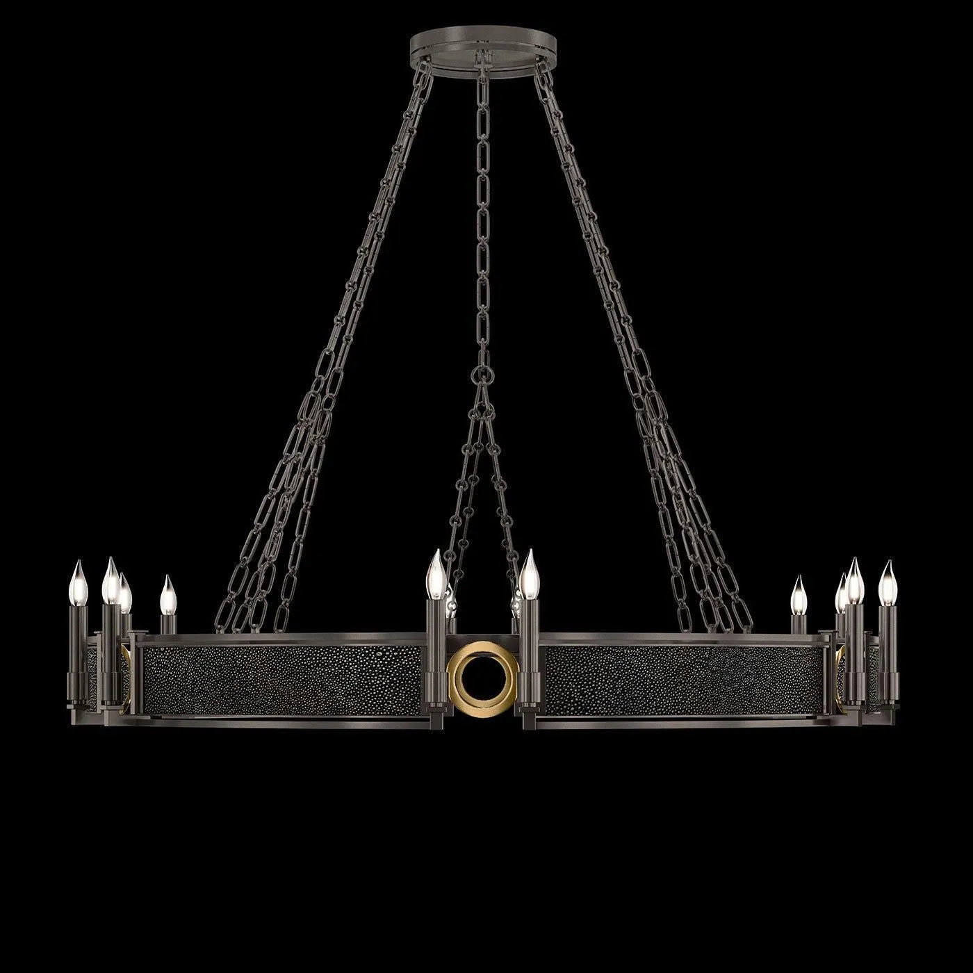 Fine Art - 100048-713 - 12 Light Chandelier - Mirage - Black