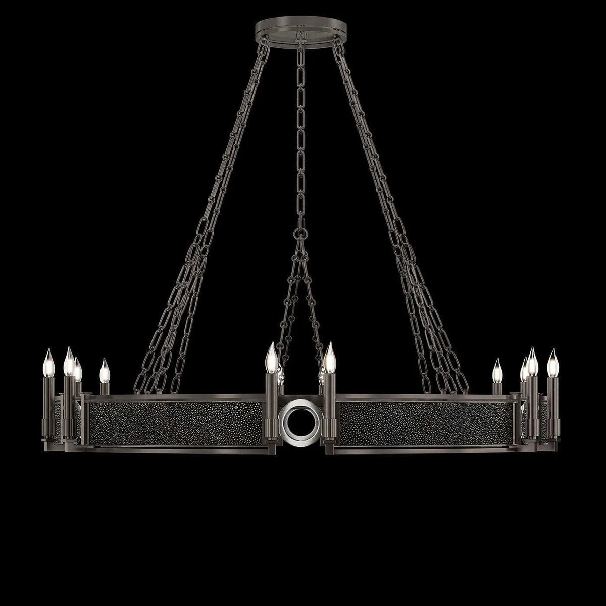 Fine Art - 100048-723 - 12 Light Chandelier - Mirage - Black