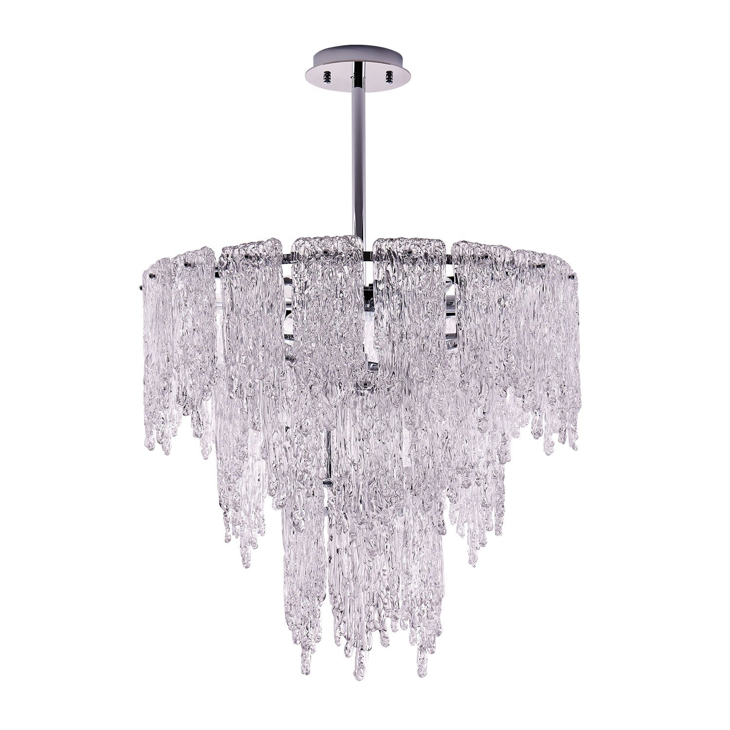 Kalco - 523255CH - Dix lumières Suspension - Gisel - Chrome poli