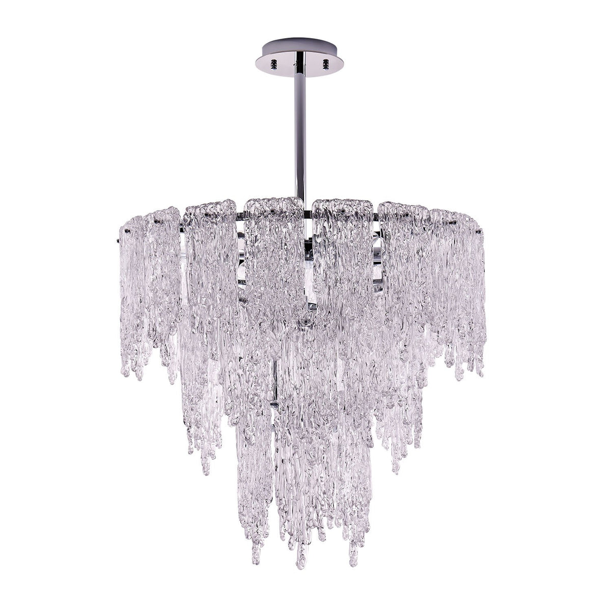 Kalco - 523255CH - Dix lumières Suspension - Gisel - Chrome poli