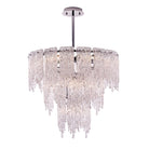 Kalco - 523255CH - Dix lumières Suspension - Gisel - Chrome poli