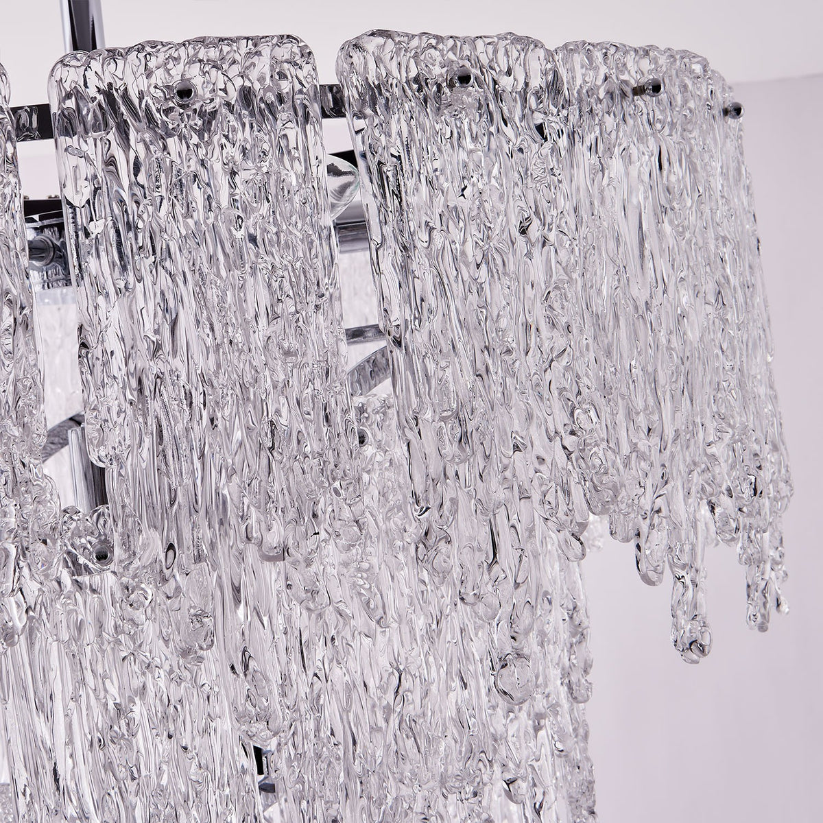 Kalco - 523255CH - Dix lumières Suspension - Gisel - Chrome poli