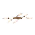 Kalco - 520661WB - Île aux Six Phares Suspension - Blason - Laiton d'hiver