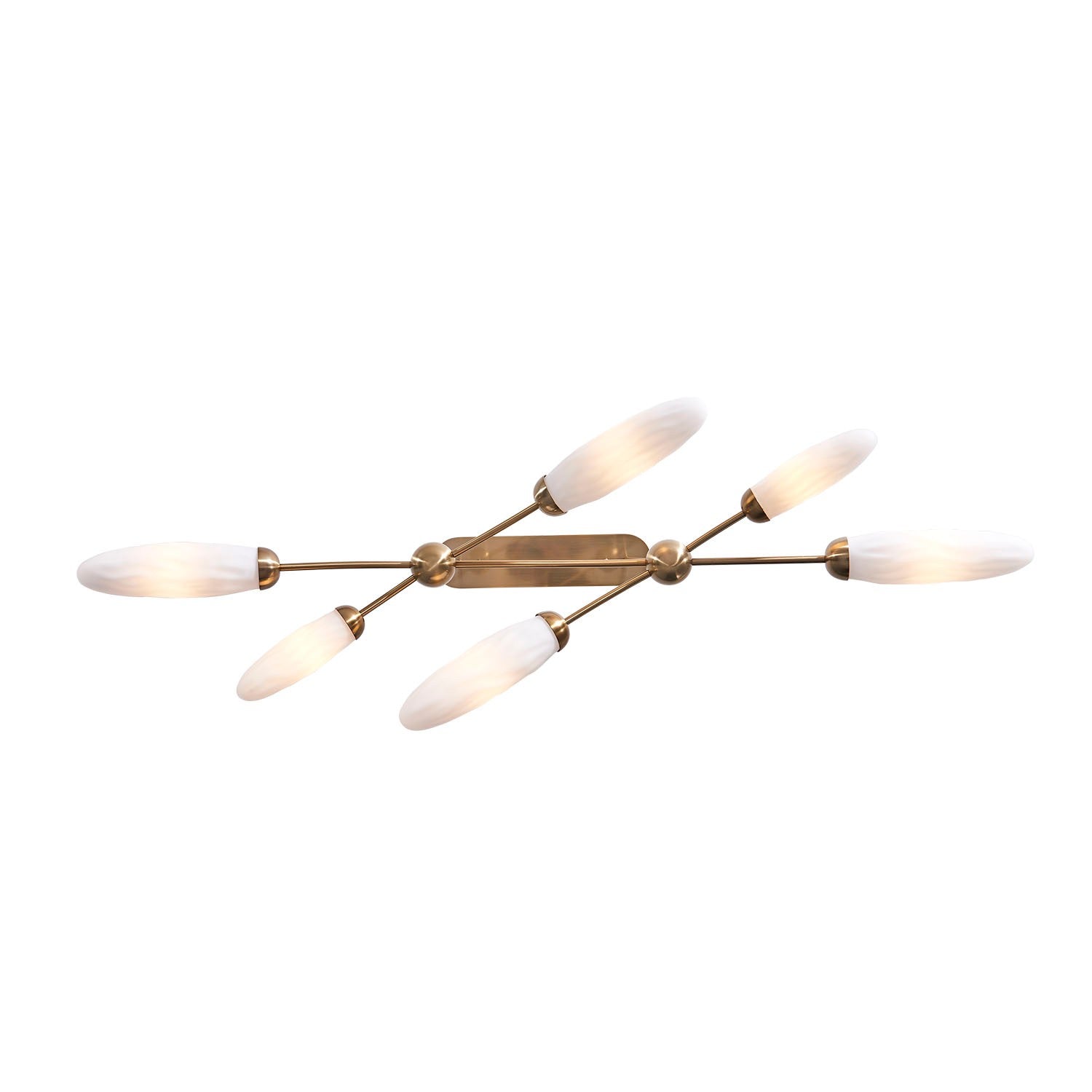 Kalco - 520661WB - Île aux Six Phares Suspension - Blason - Laiton d'hiver