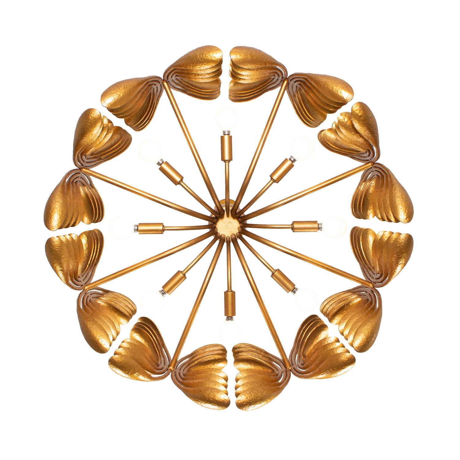 Kalco - 523858WGL - Huit lumières Suspension - Botanica - Or chaud