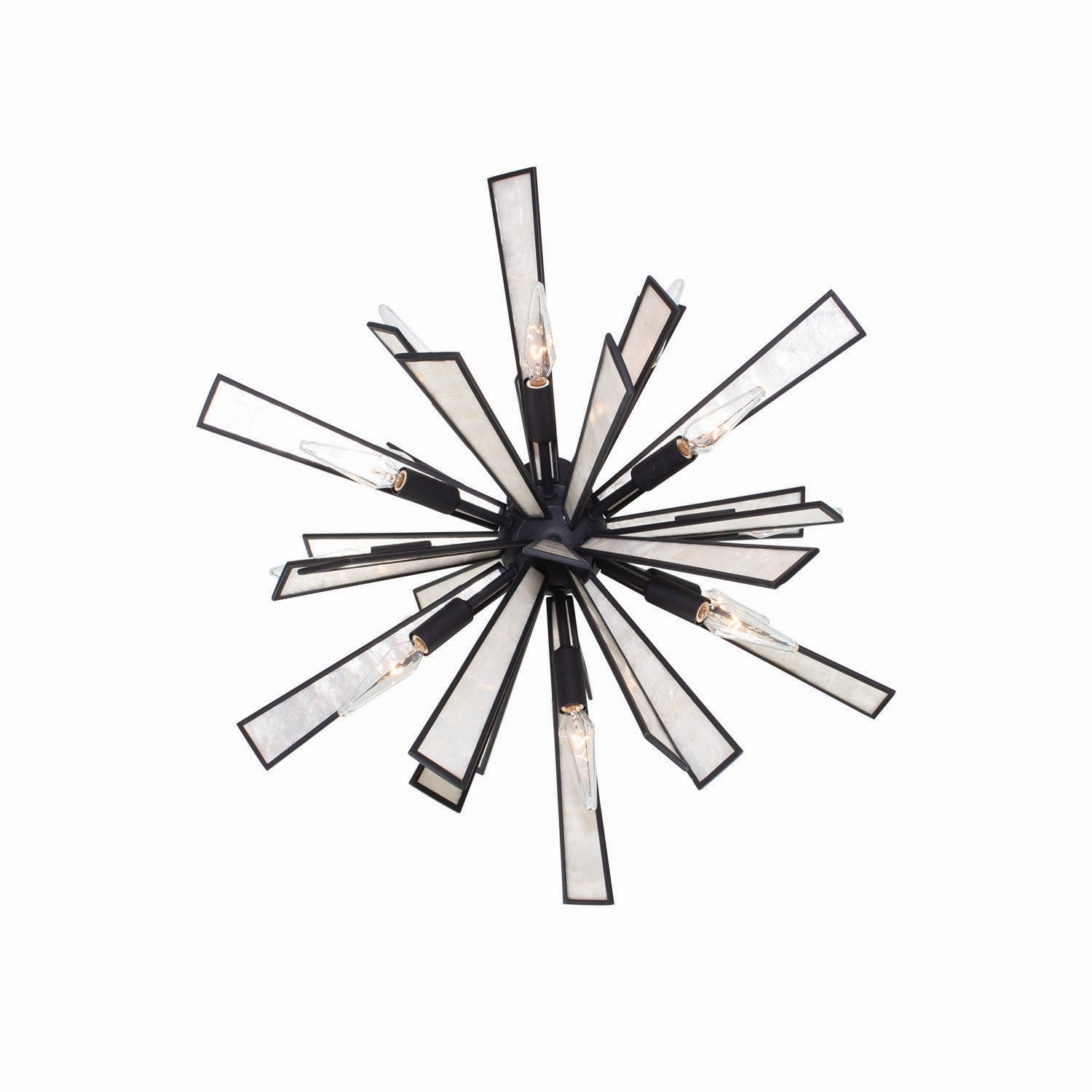 Kalco - 523755MB - 18 Lumière Suspension - Éclat - Noir mat