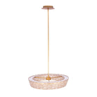 Kalco - 523155OL - LED Suspension - Géo - Feuille d'or oxydée
