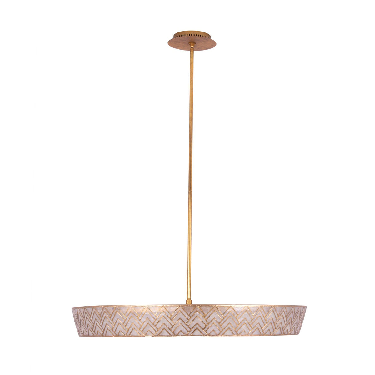 Kalco - 523156OL - LED Pendant - Geo - Oxidized Gold Leaf
