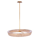 Kalco - 523156OL - LED Suspension - Géo - Feuille d'or oxydée