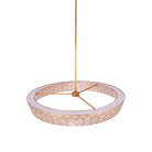 Kalco - 523156OL - LED Suspension - Géo - Feuille d'or oxydée