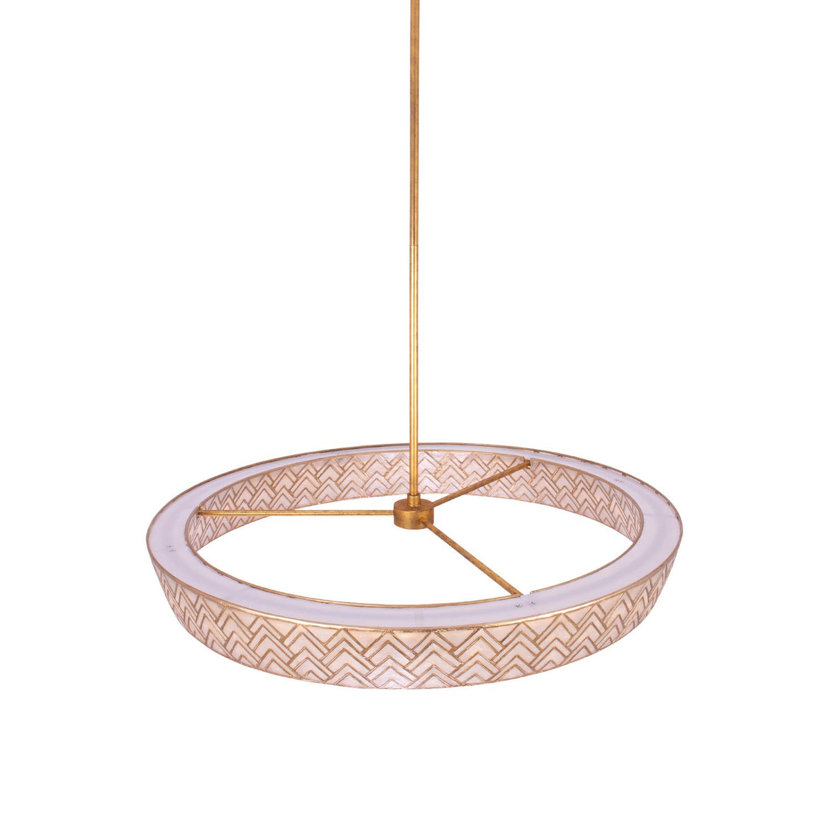 Kalco - 523156OL - LED Pendant - Geo - Oxidized Gold Leaf