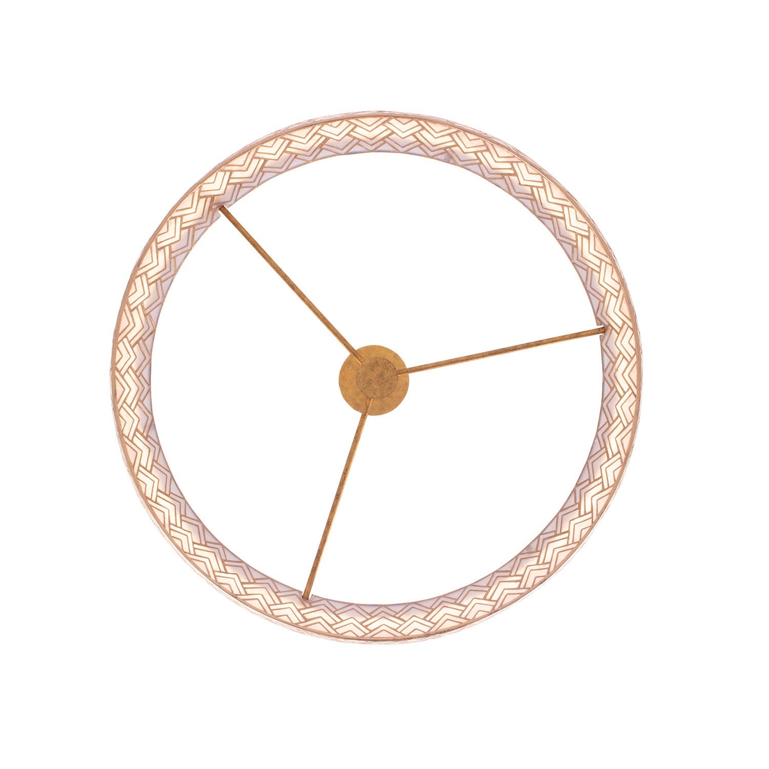 Kalco - 523156OL - LED Suspension - Géo - Feuille d'or oxydée