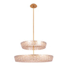 Kalco - 523157OL - LED Suspension - Géo - Feuille d'or oxydée