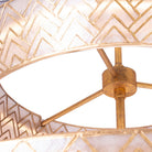 Kalco - 523157OL - LED Suspension - Géo - Feuille d'or oxydée