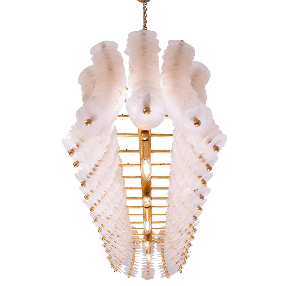 Kalco - 523661OL - 12 Light Island Pendant - Gossamer - Oxidized Gold Leaf