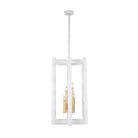 Kalco - 522251SGLW - Four Light Foyer Pendant - Duo - Soft Gold and White