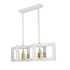 Kalco - 522268SGLW - Île aux Huit Phares Suspension Duo - Or doux et blanc