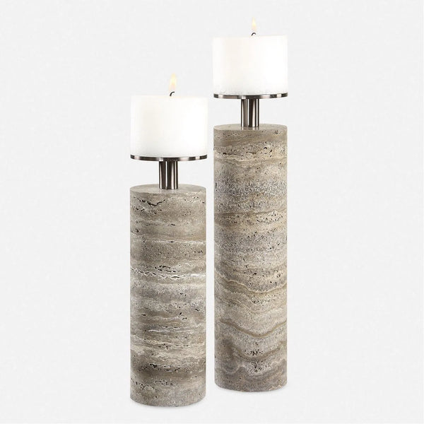Lot de 2 bougeoirs Shadowstone