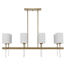 Uttermost - 21388 - Eight Light Linear Chandelier - Awyr - Warm Brass