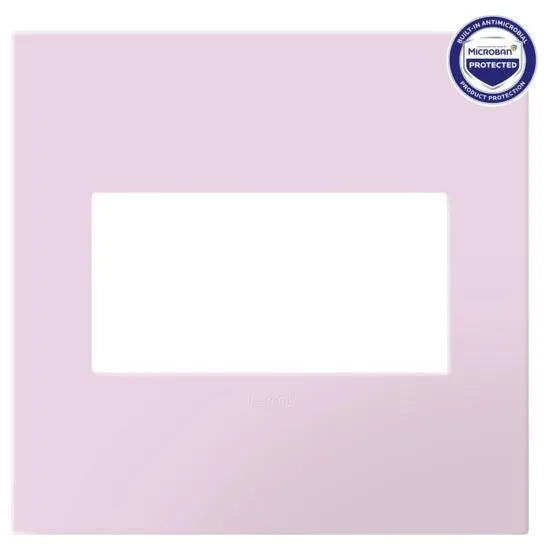 adorne® Two-Gang Screwless Wall Plate with Microban®