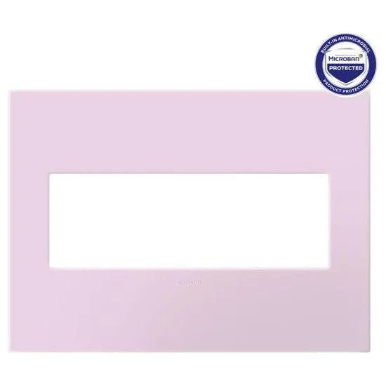 adorne® Three-Gang Screwless Wall Plate with Microban®