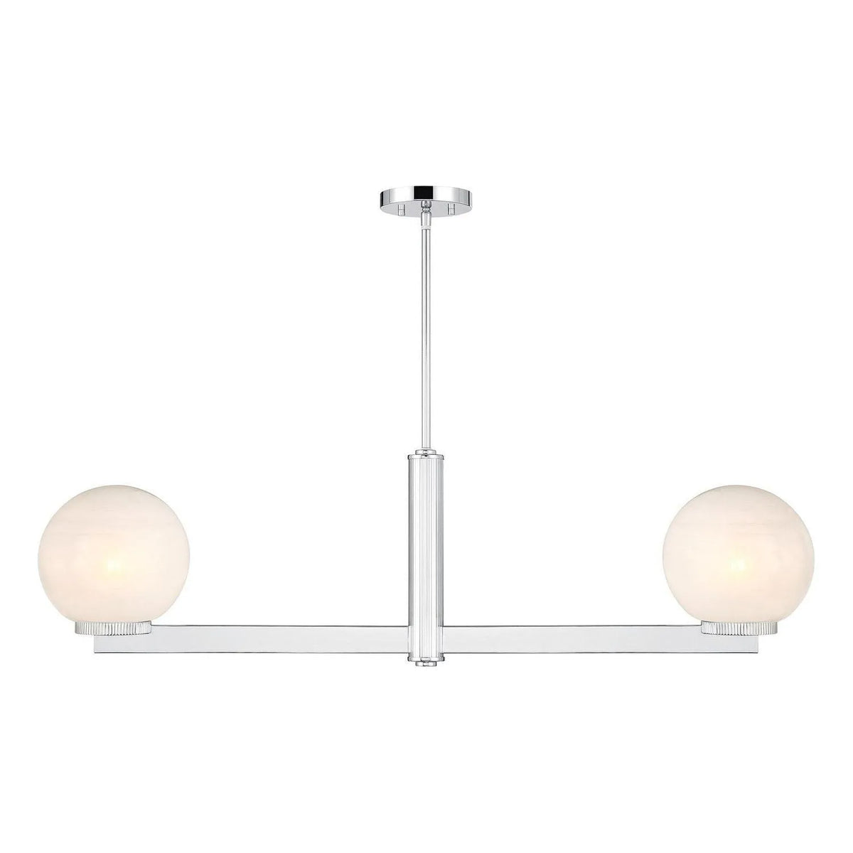 Meridian - M100124CH - Two Light Linear Chandelier - Chrome