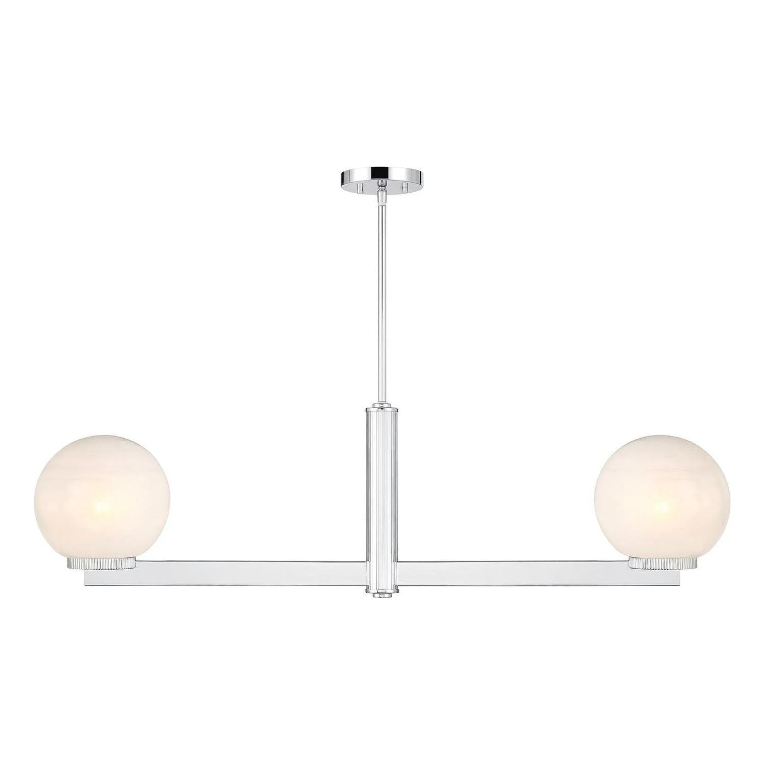 Meridian - M100124CH - Two Light Linear Chandelier - Chrome