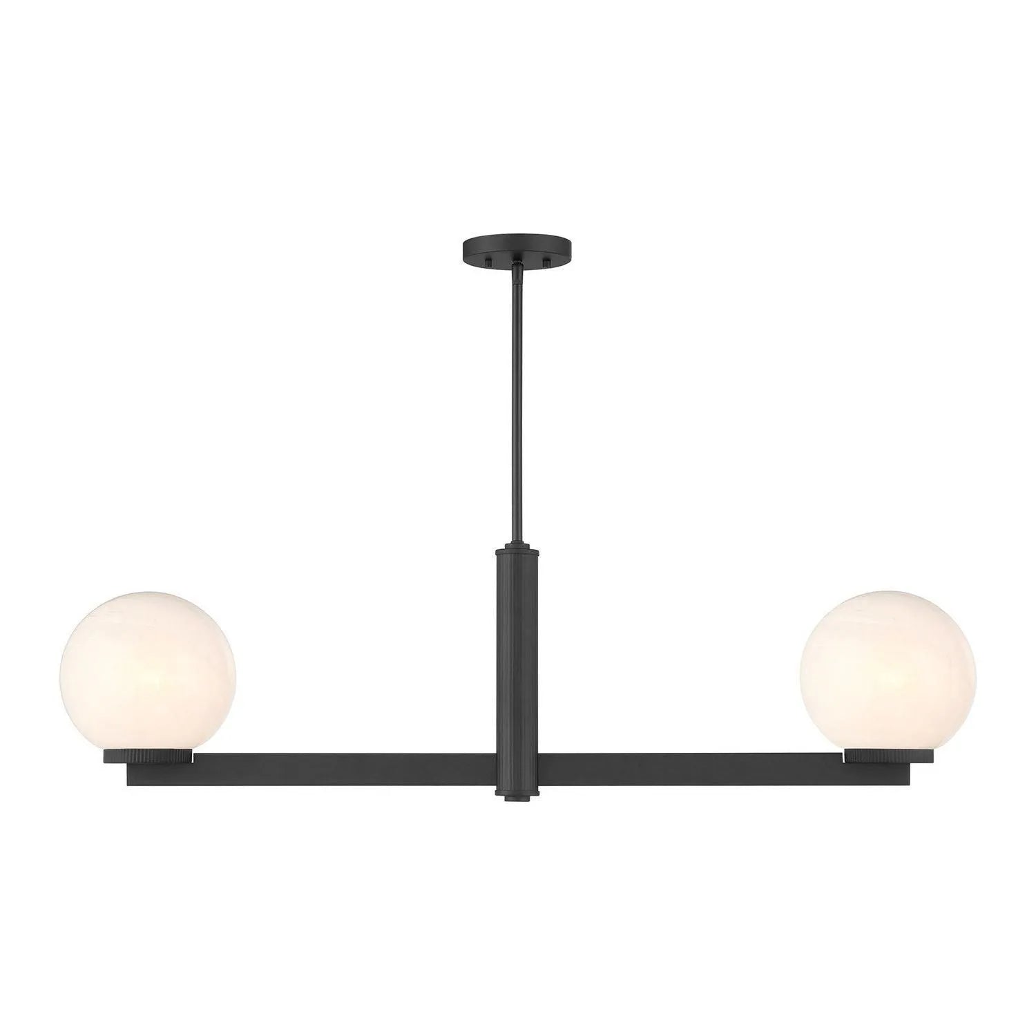 Meridian - M100124CH - Two Light Linear Chandelier - Chrome