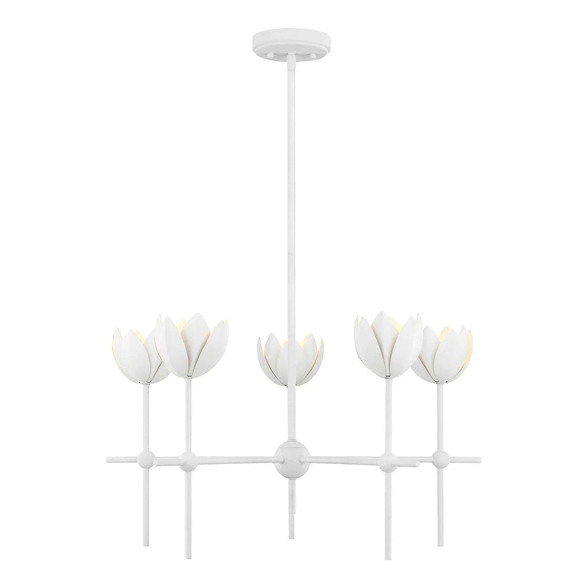 Meridian - M100131BQW - LED Chandelier - Bisque White