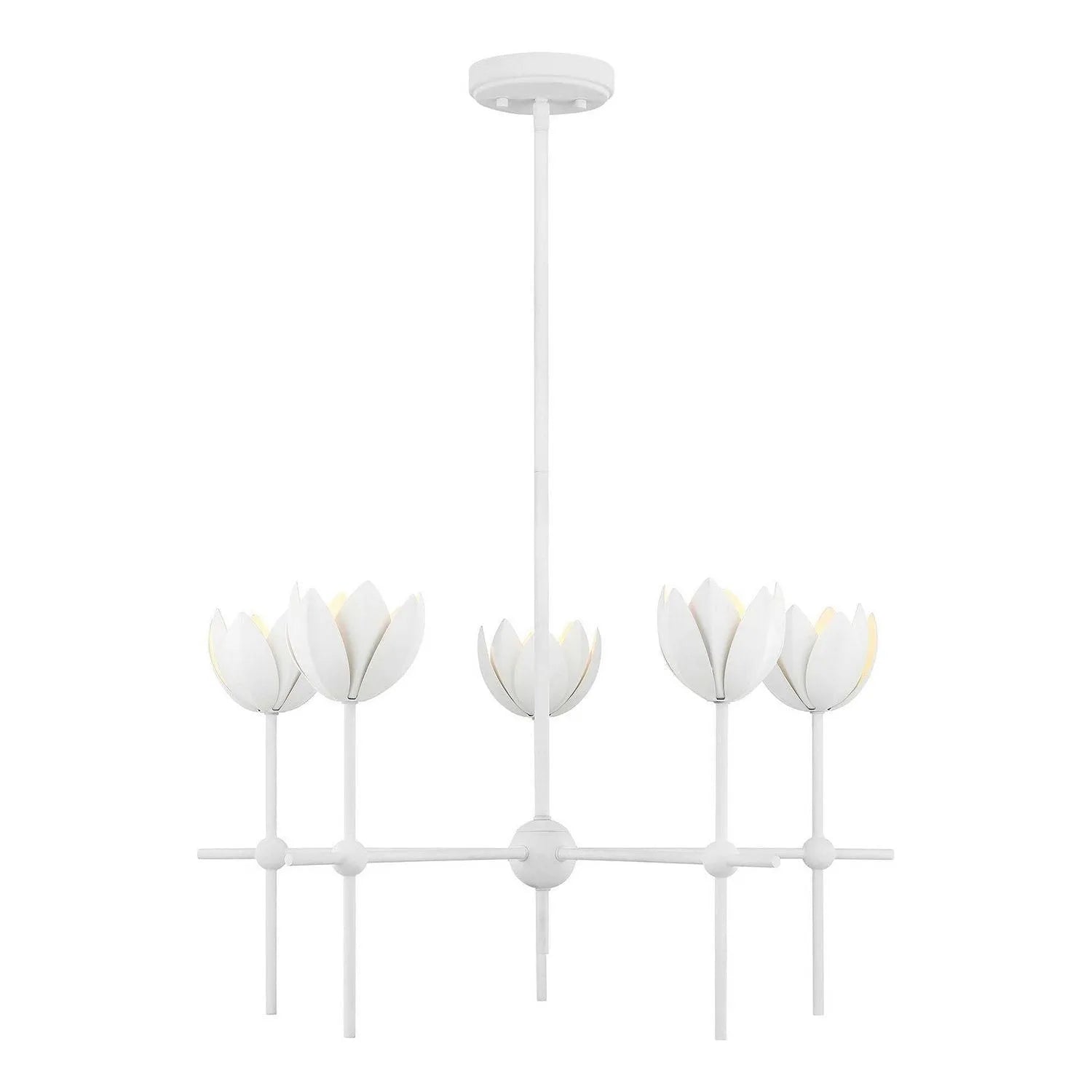 Meridian - M100131BQW - LED Chandelier - Bisque White