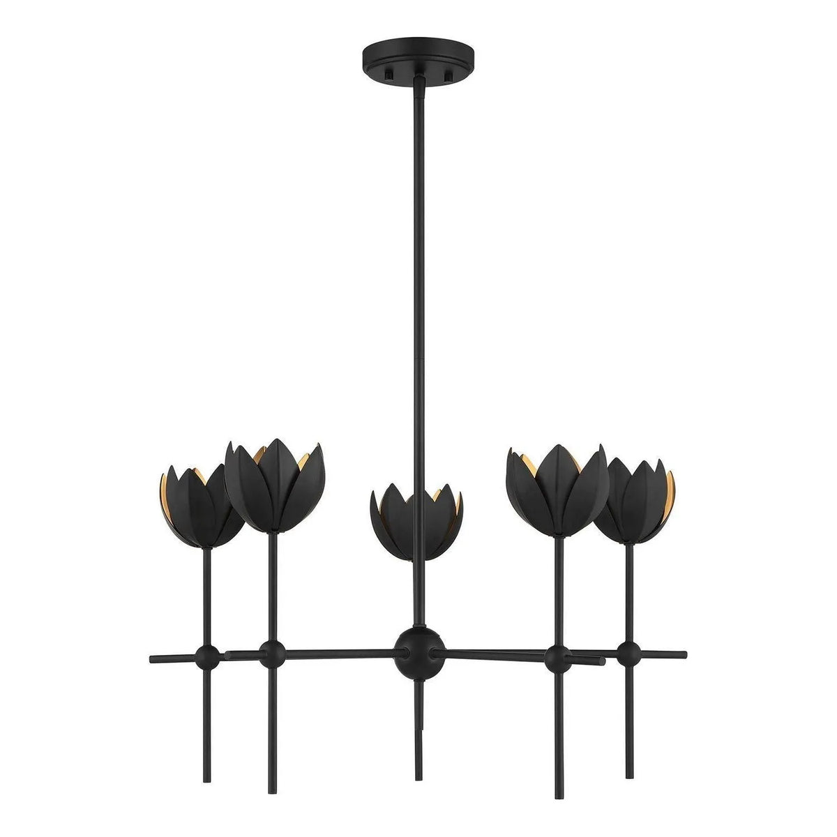 Meridian - M100131MBK - LED Chandelier - Matte Black