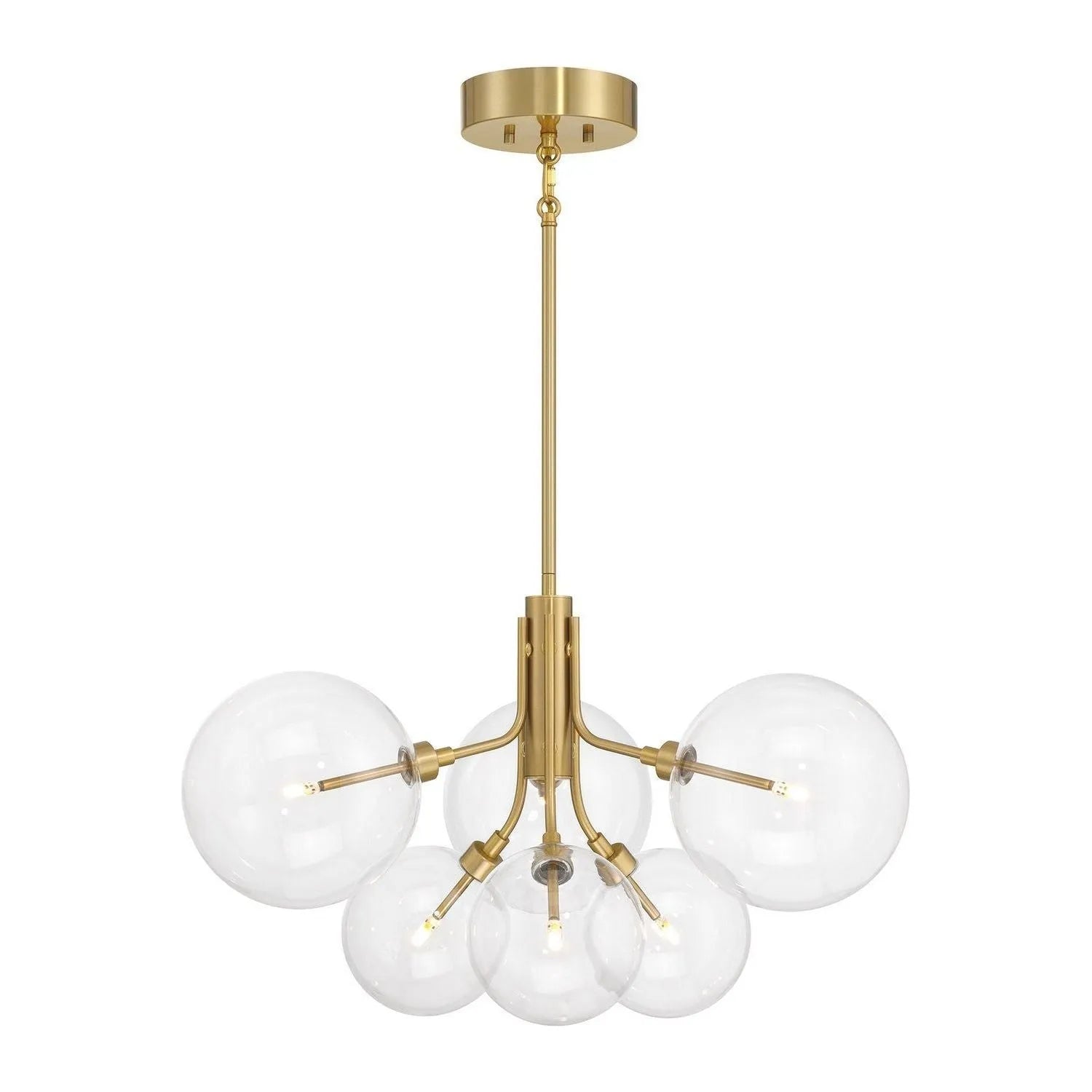 Meridian - M100135BN - LED Chandelier - Brushed Nickel