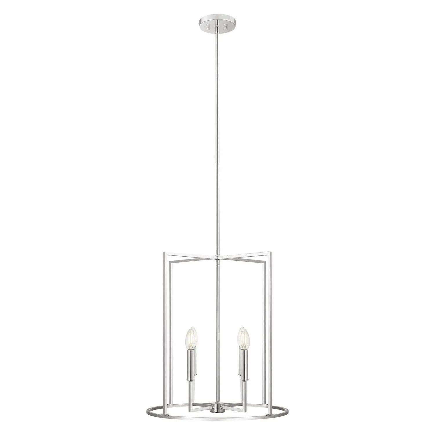 Meridian - M7044CH - Four Light Pendant - Chrome