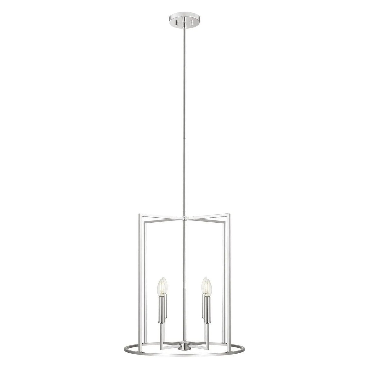 Meridian - M7044CH - Four Light Pendant - Chrome