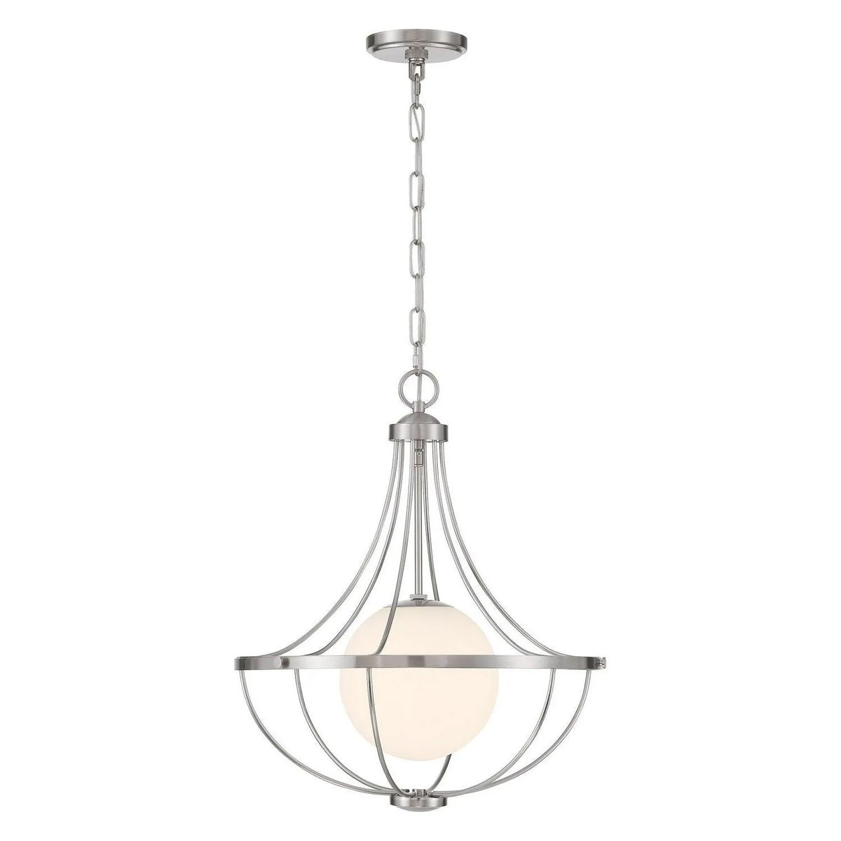 Meridian - M7047BN - One Light Pendant - Brushed Nickel