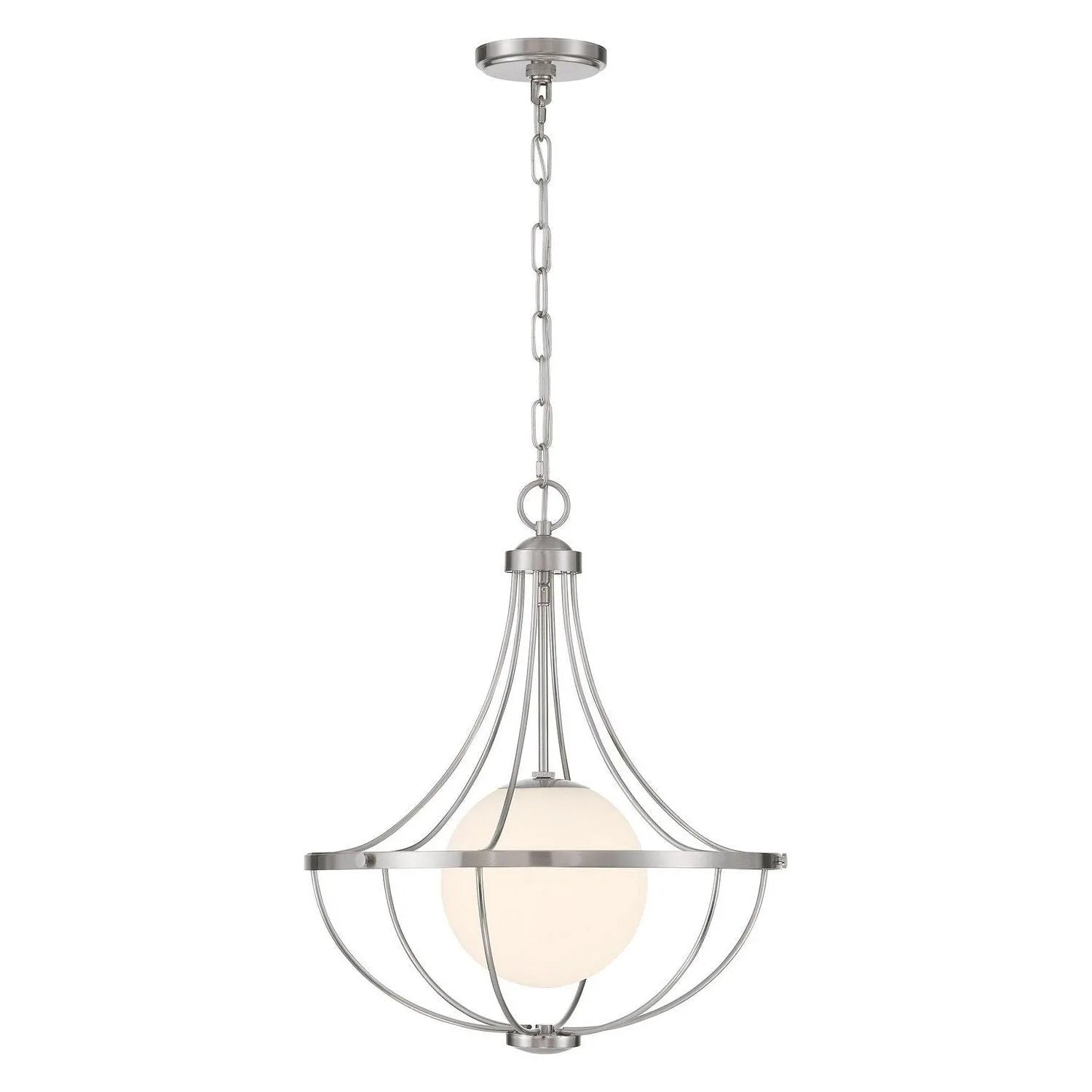 Meridian - M7047BN - One Light Pendant - Brushed Nickel