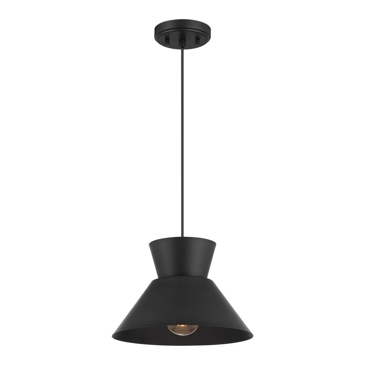 Meridian - M7049MBK - One Light Pendant - Matte Black