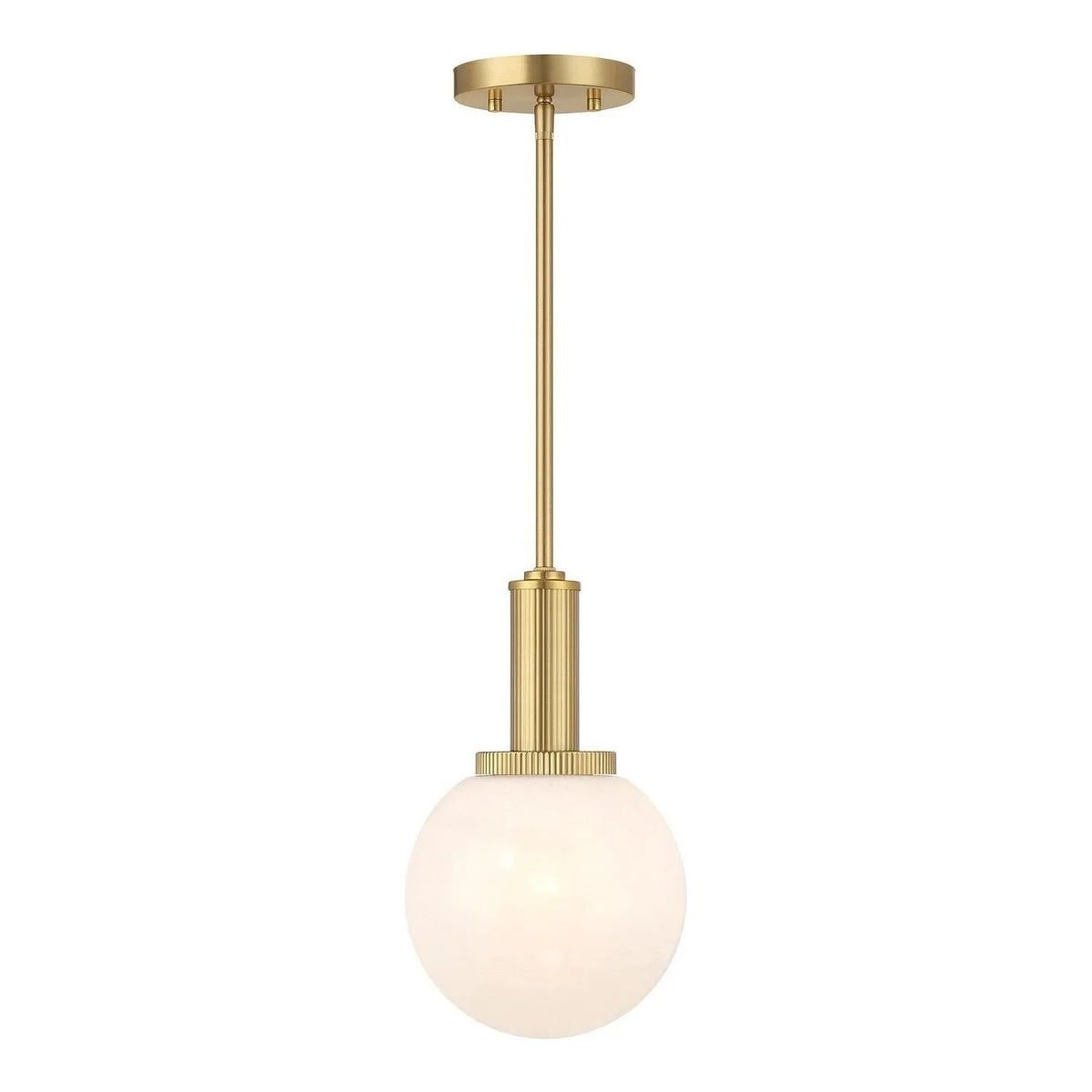 Meridian - M7050NB - One Light Pendant - Natural Brass
